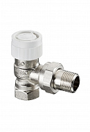 Термостатический клапан (терморегулятор) Oventrop 1183703, DN10, 3/8" ВР-НР, серия AV9, угловой, с преднастройкой 