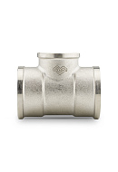 Тройник переходной с внутренней резьбой Varmega ВР 3/4"x1/2"x3/4", VMTF10-N050405, никелированный 