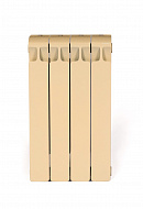 Биметаллический радиатор секционный Rifar Monolit 500, боковое подключение - 4 секции, айвори 