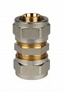 Муфта соединительная равнопроходная Stout SFS-0005-000026, 26 мм, никелированная, компрессионная 