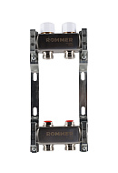 Распределительный коллектор (группа) для отопления Rommer RMS-3200-000002 ВР 1", на 2 контура 3/4" EK, нержавеющая сталь 