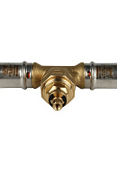 Вентиль под пресс-обжим с хромированной ручкой Stout SFP-0014-002020, 20 мм 