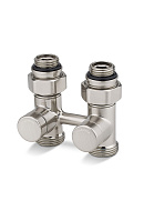 Узел нижнего подключения Varmega VMDV21-500415, 1/2"×3/4"EK НР, прямой, матовый никель 