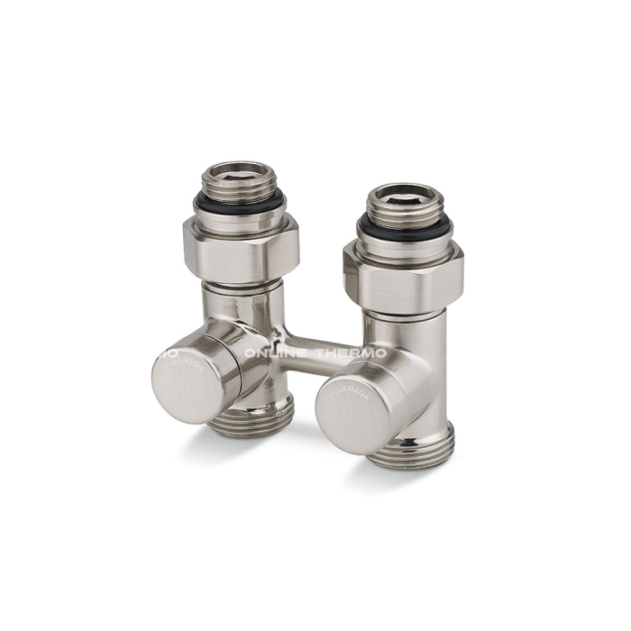 Узел нижнего подключения Varmega VMDV21-500415, 1/2"×3/4"EK НР, прямой, матовый никель 