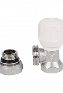 Радиаторный клапан (вентиль) ручной регулировки Stout SVR-2102-100015 1/2" ВР-НР, угловой, с уплотнением 