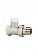 Запорный радиаторный клапан (вентиль) ручной регулировки Varmega VM10301, 1/2" ВР-НР, прямой 