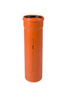 Труба канализационная PVC-U (НПВХ) Ostendorf KG KGEM 221000 SN4 D125 мм, 500 мм 