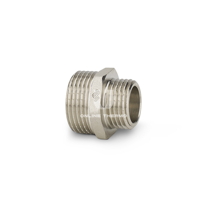 Ниппель переходной Varmega 1 1/4"x1", VMTF30-N000706, никелированный 