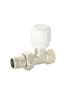 Радиаторный клапан (вентиль) ручной регулировки Uni-fitt 150N3000 3/4" ВР-НР, прямой, с разъемным соединением 