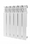 Алюминиевый радиатор Rommer Plus 500, белый - 4 секции, боковое подключение 