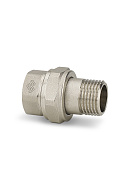 Прямое разъемное соединение Varmega ВР-НР 3/4", VMTF50-N000505, с уплотнением o-ring, никелированное 