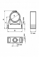 Фиксатор для труб (опора) Walraven starQuick 855822, для труб 20-23 мм, полиамид, медный 