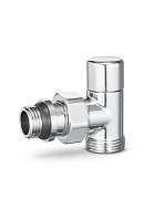 Запорный радиаторный клапан Varmega VMDV03-410415, 1/2"×3/4"ЕК НР, угловой, хромированный 