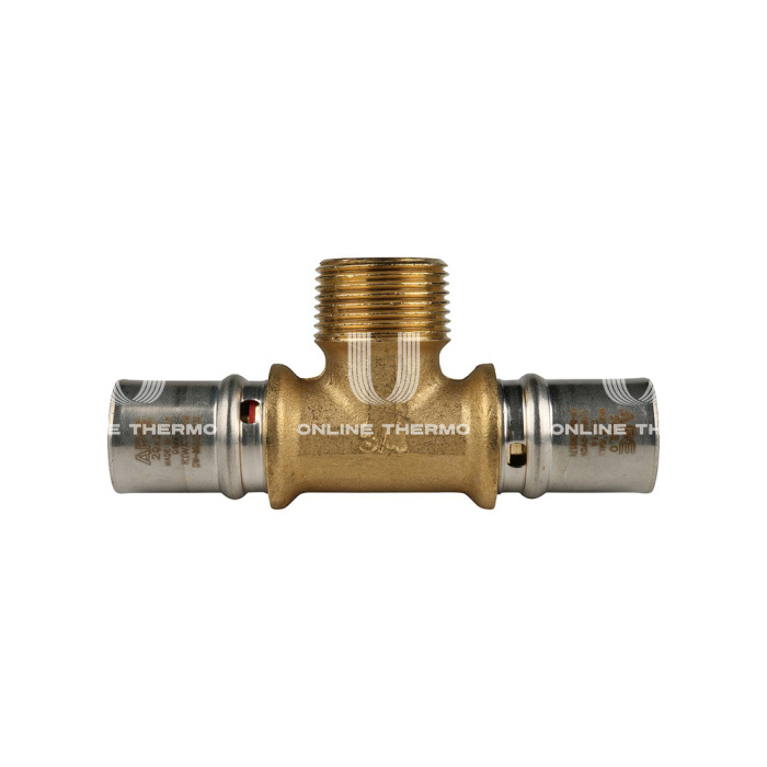 Тройник с наружной резьбой Stout SFP-0008-203420 20х3/4"х20, пресс-фитинг 