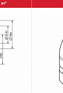 Отвод 90° Protherm 0020199402, 60/100 мм, алюминиевый, коаксиальный 