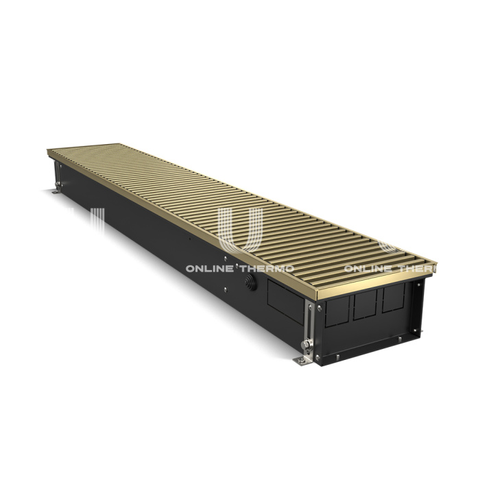 Конвектор внутрипольный Royal Thermo ATRIUM RT-A-110/200/2000-DG-U-LB, с естественной конвекцией, без вентилятора 