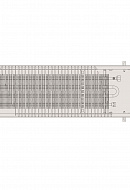 Конвектор внутрипольный Vitron ВК.65.300.1900.4ТГ (582 Вт), с естественной конвекцией (без вентилятора) 
