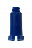Заглушка (пробка) монтажная Fusitek FT03402, 1/2" НР, с уплотнителем, синяя 