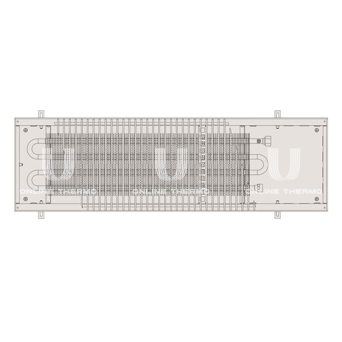 Конвектор внутрипольный Vitron ВК.65.300.1900.4ТГ (582 Вт), с естественной конвекцией (без вентилятора) 
