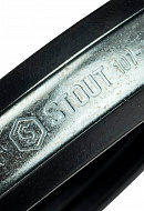 Одинарный хомут для труб Stout SAC-0020-100004, в комплекте хомут, шпилька-шуруп, дюбель пластиковый 4" (107-116) 
