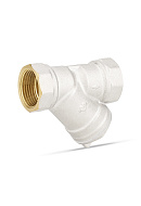 Косой фильтр механической (грубой) очистки Varmega VMFF01-N00808, 1 1/2", ВР-ВР, никелированный 