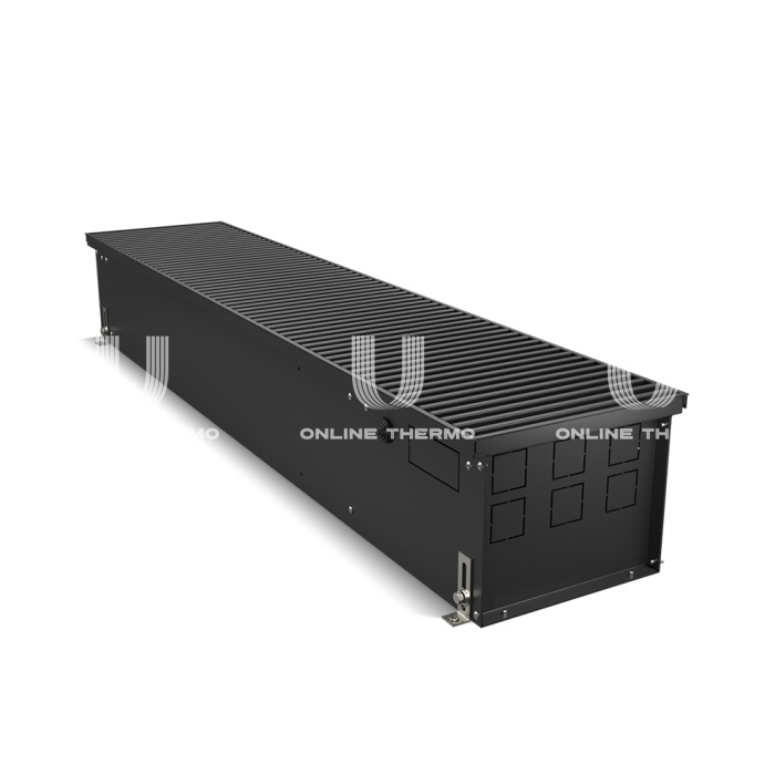 Конвектор внутрипольный Royal Thermo ATRIUM RT-A-190/250/2000-DG-U-BL, с естественной конвекцией, без вентилятора 