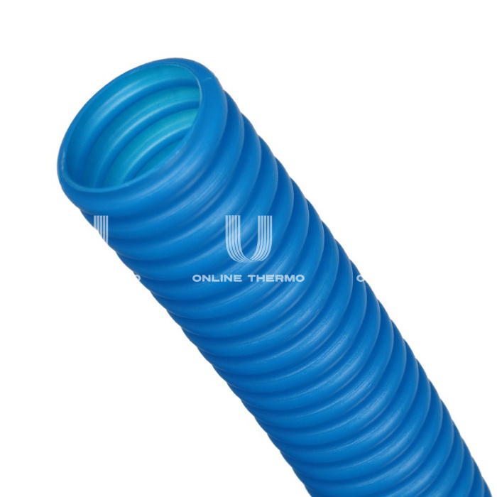 Труба гофрированная Stout SPG-0001-503225 ПНД 32 мм, синяя, (для труб 25 мм), бухта 50 м 