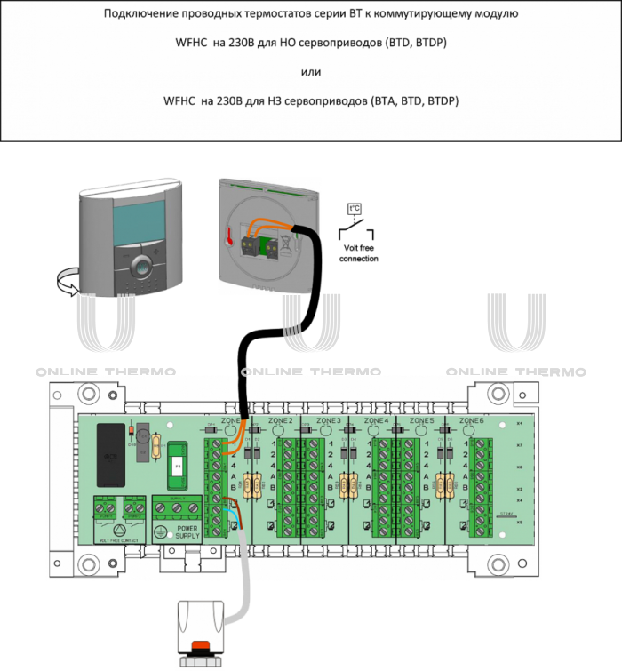 Комнатный программируемый термостат (терморегулятор) Watts BT-DP 10025807, 5-37 °С, НO-НЗ сервопривод,электронный, с ЖК-дисплеем 