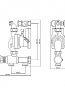 Смесительный узел (комплект температурного регулирования) для напольного отопления Rehau Flex 13185451001 1" 