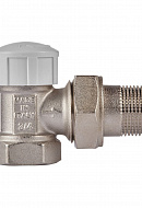Комплект термостатический угловой с запорным клапаном Royal Thermo RTE 07.010 (НС-1442897), DN20 3/4" ВР-НР, без преднастройки 