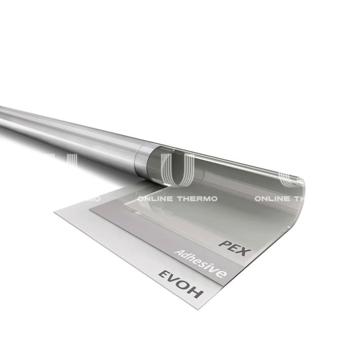 Универсальная труба Varmega Flex PE-Xa/EVOH VM5011622500 16x2.2, бухта 500 м, серая (серебристая), многослойная 