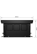 Конвектор внутрипольный Royal Thermo ATRIUM RT-A-110/200/1000-DG-U-LB, с естественной конвекцией, без вентилятора 