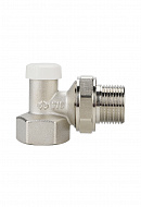 Запорный радиаторный клапан (вентиль) ручной регулировки Varmega VM10203, 3/4" ВР-НР, угловой 