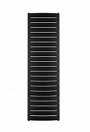 Биметаллический радиатор Rifar Convex 500, черный (антрацит) - 22 секции,  нижнее / верхнее раздельное подключение 