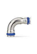 Угольник 90° переходной двухраструбный Varmega Inox Press VM727002822, 28×22 мм 