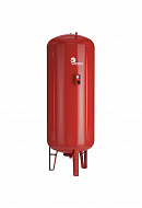 Расширительный бак для отопления Wester WRV1000, 1000 л, красный, вертикальный, напольный на ножках 