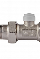 Комплект термостатический прямой с запорным клапаном Royal Thermo RTE 07.008 (НС-1442895), DN20 3/4" ВР-НР, без преднастройки 