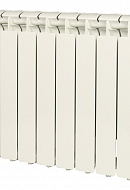 Алюминиевый радиатор STOUT Bravo 500, белый - 9 секций, боковое подключение 
