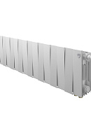 Биметаллический дизайн радиатор Royal Thermo PianoForte VD 200 Bianco Traffico (белый) VDR80 - 16 секций, нижнее правое подключение, 80мм 