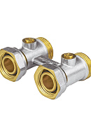 Узел нижнего подключения Aquasfera 5012-01 3/4"EKх3/4"EK НР-ВР, прямой, для двухтрубных систем 
