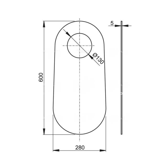 Звукоизоляционная плита AlcaPlast M920, для унитазов, стоящих на полу и биде 