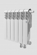 Биметаллический радиатор Royal Thermo Vittoria 350, белый VDR - 19 секций, нижнее правое подключение 
