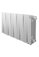 Биметаллический дизайн радиатор Royal Thermo PianoForte VD 300 Bianco Traffico (белый) VDR80 - 10 секций, нижнее правое подключение, 80мм 
