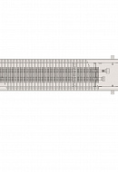 Конвектор внутрипольный Vitron ВК.65.300.1800.2ТГ (407 Вт), с естественной конвекцией (без вентилятора) 