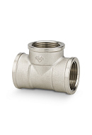 Тройник равносторонний с внутренней резьбой Varmega ВР 1 1/2", VMTF09-N080808, никелированный 
