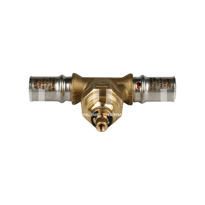 Вентиль под пресс-обжим с хромированной ручкой Stout SFP-0014-001616, 16 мм 