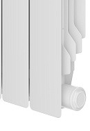 Биметаллический радиатор Royal Thermo Revolution B 350, белый - 6 секций, боковое подключение 
