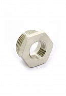 Футорка с внутренней и наружной резьбой Tiemme 1500148, ВР-НР 3/4"x1/2" никелированная, серия 1581N 