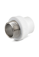 Муфта переходная (переходник) ППР (полипропиленовая) с наружной резьбой Fusionplast 4305FP, 25x1", комбинированная 