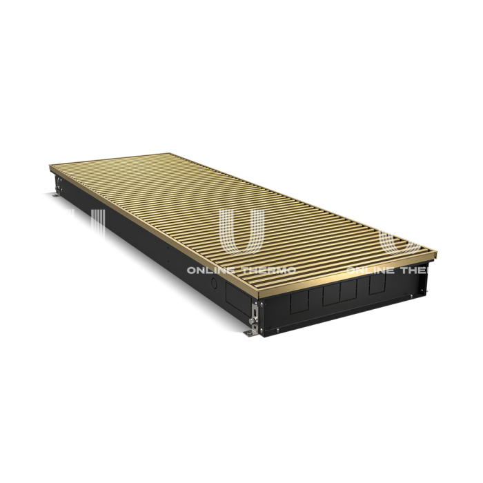 Конвектор внутрипольный Royal Thermo ATRIUM RT-A-90/400/2600-DG-U-AU, с естественной конвекцией, без вентилятора 